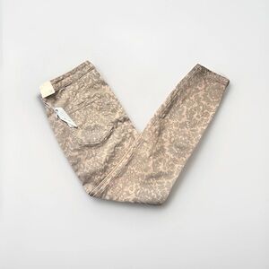 PILCRO Anthropologie Women's Brown Beige Paisley Skinny Jeans Pants Size 31